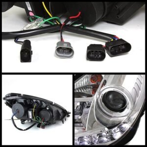 Mercedes Benz SLK 05-10 Projector Headlights- Chrome - Image 2
