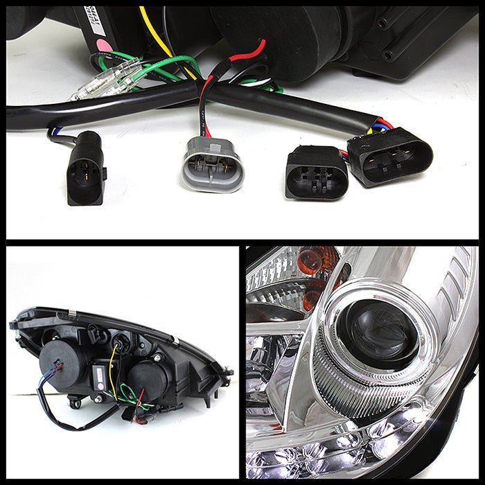 Mercedes Benz SLK 05-10 Projector Headlights- Chrome