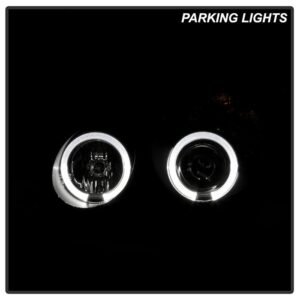Mercedes Benz C-Class 01-05 4Dr Only Projector Headlights  - Black - Image 10