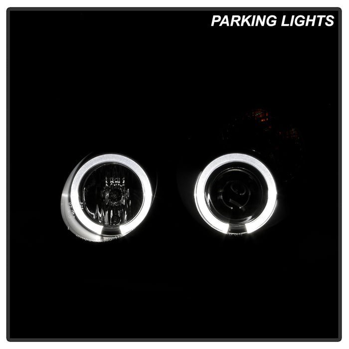 Mercedes Benz C-Class 01-05 4Dr Only Projector Headlights  - Black