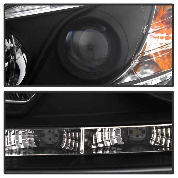 Mercedes Benz C-Class 08-11 Projector Headlights - Black