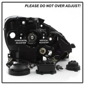 Mercedes Benz C-Class 08-11 Projector Headlights - Black - Image 5