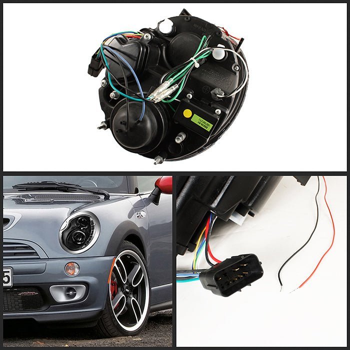 Mini Cooper 02-06 Projector Headlights - Black