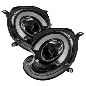 Mini Cooper 2010-2012 Projector Headlights - Black - Image 1
