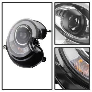 Mini Cooper 2010-2012 Projector Headlights - Black - Image 2