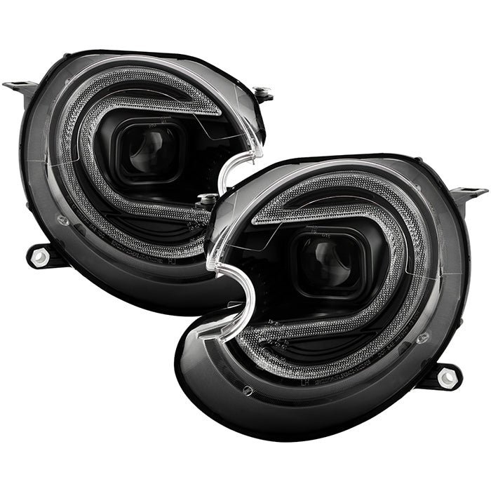 Mini Cooper 2007-2012  Projector Headlights - Black