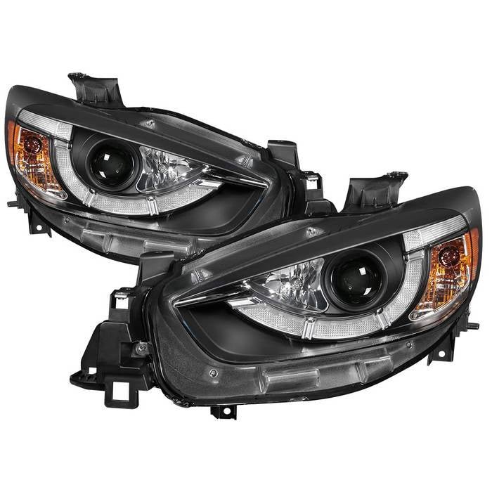 Mazda CX-5 13-16 Projector Headlights - DRL LED - Black