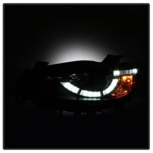 Mazda CX-5 13-16 Projector Headlights - DRL LED - Black - Image 9