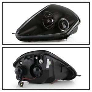 Mitsubishi Eclipse 00-05 Projector Headlights - Black - Image 2