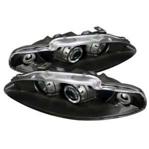 Mitsubishi Eclipse 95-96 Projector Headlights - Black - Image 1