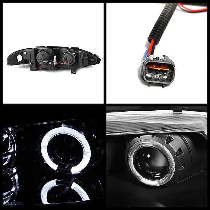 Mitsubishi Eclipse 95-96 Projector Headlights - Black