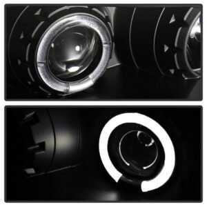 Mitsubishi Eclipse 97-99 Projector Headlights - Black - Image 4