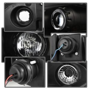 Mitsubishi Eclipse 97-99 Projector Headlights - Black - Image 5