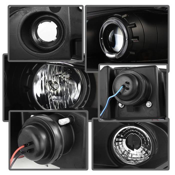 Mitsubishi Eclipse 97-99 Projector Headlights - Black