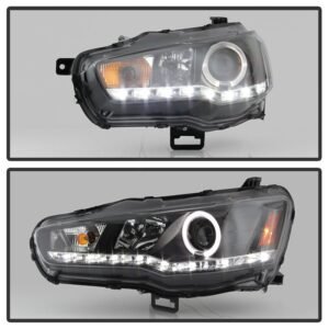 Mitsubishi Lancer / EVO-10 08-17 Projector Headlights - Black - Image 7