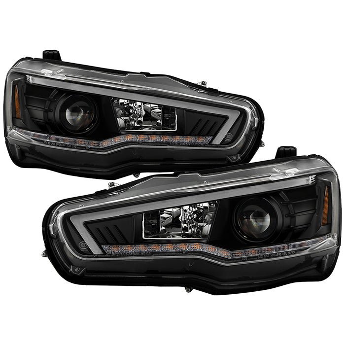 Mitsubishi Lancer / EVO-10 2008-2017 Projector Headlights -Black
