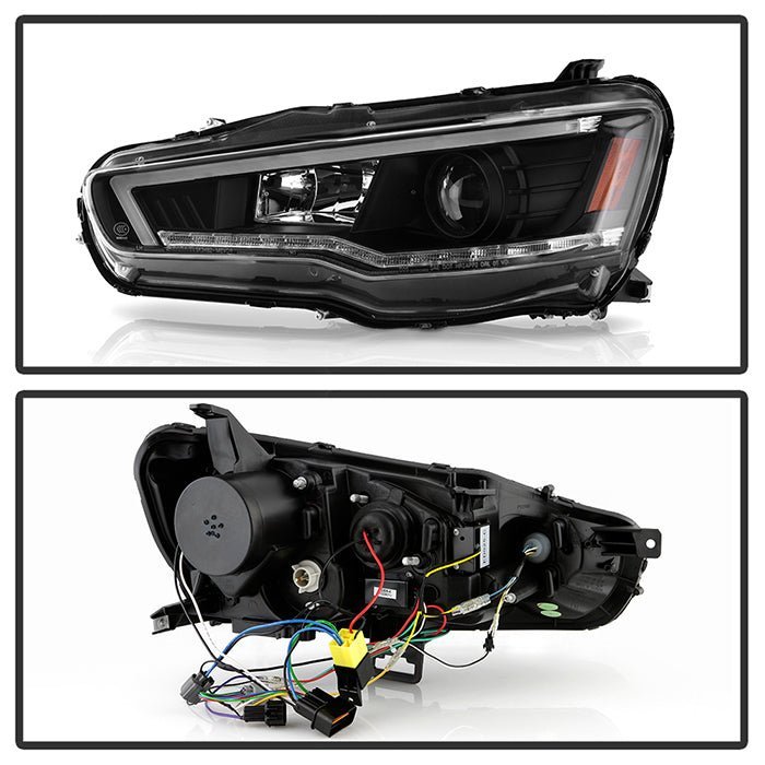 Mitsubishi Lancer / EVO-10 2008-2017 Projector Headlights -Black