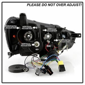 Mitsubishi Lancer / EVO-10 2008-2017 Projector Headlights -Black - Image 7