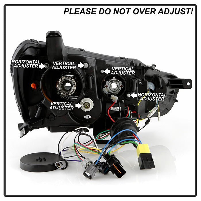 Mitsubishi Lancer / EVO-10 2008-2017 Projector Headlights -Black