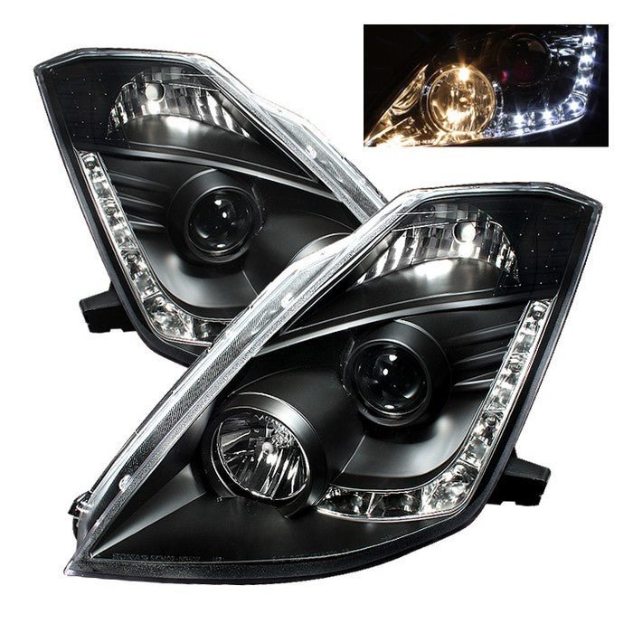 Nissan 350Z 03-05 Projector Headlights -Black