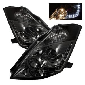 Nissan 350Z 03-05 Projector Headlights - Smoke - Image 1