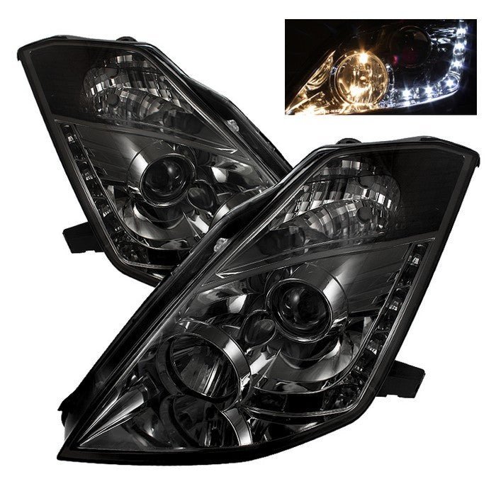 Nissan 350Z 03-05 Projector Headlights - Smoke