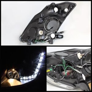 Nissan 350Z 03-05 Projector Headlights - Black - Image 2