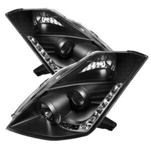 Nissan 350Z 06-08 Projector Headlights - Black - Image 1