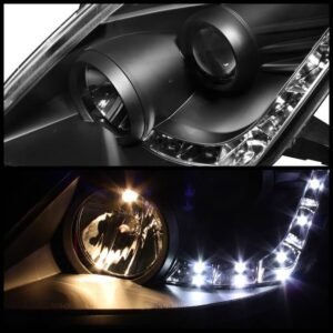 Nissan 350Z 06-08 Projector Headlights - Black - Image 2