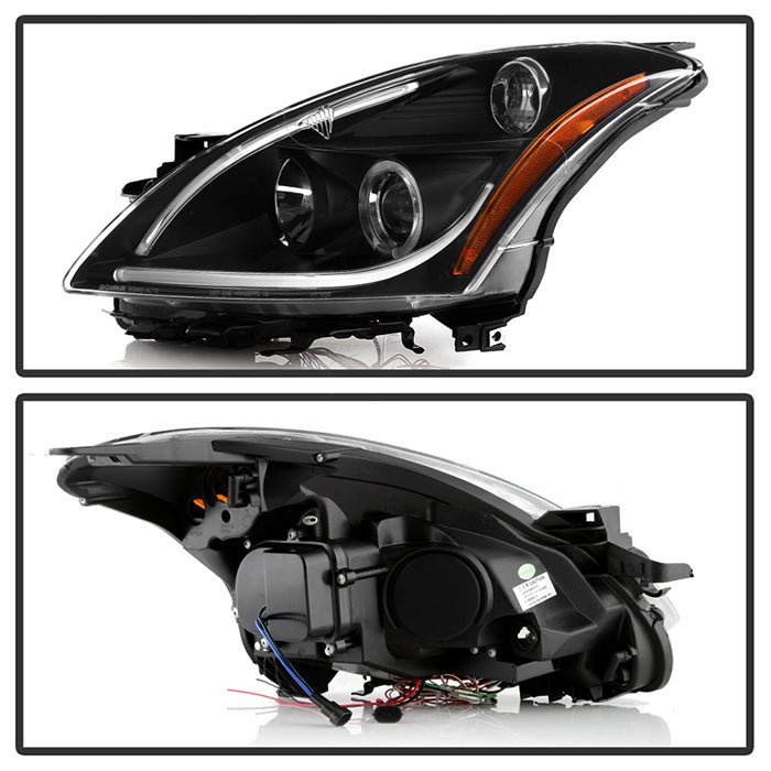 Nissan Altima 4Dr 2010-2012 Projector Headlights - Black