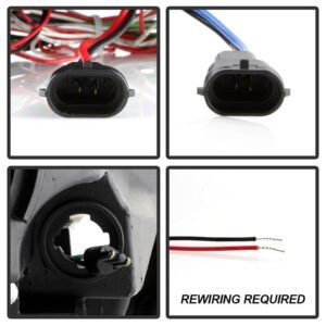 Nissan Altima 4Dr 2010-2012 Projector Headlights -  Smoke - Image 5
