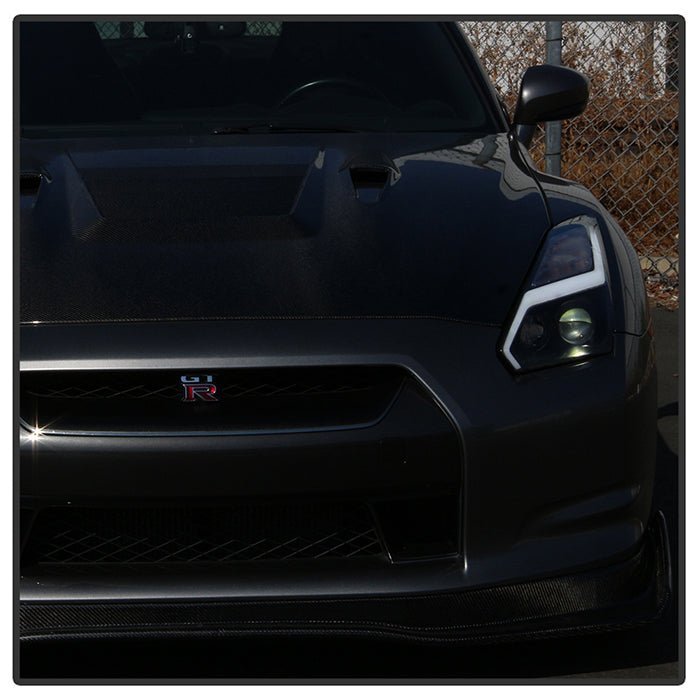 Nissan GTR 09-14 Projector Headlights - Black