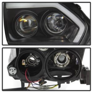 Nissan GTR 09-14 Projector Headlights - Black - Image 3