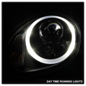 Porsche Cayman / Boxster 987 05-08 Projector Headlights LED - Black - Image 9