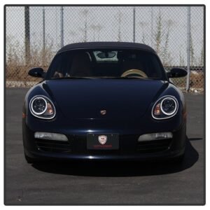 Porsche Cayman / Boxster 987 05-08 Projector Headlights LED - Black - Image 10