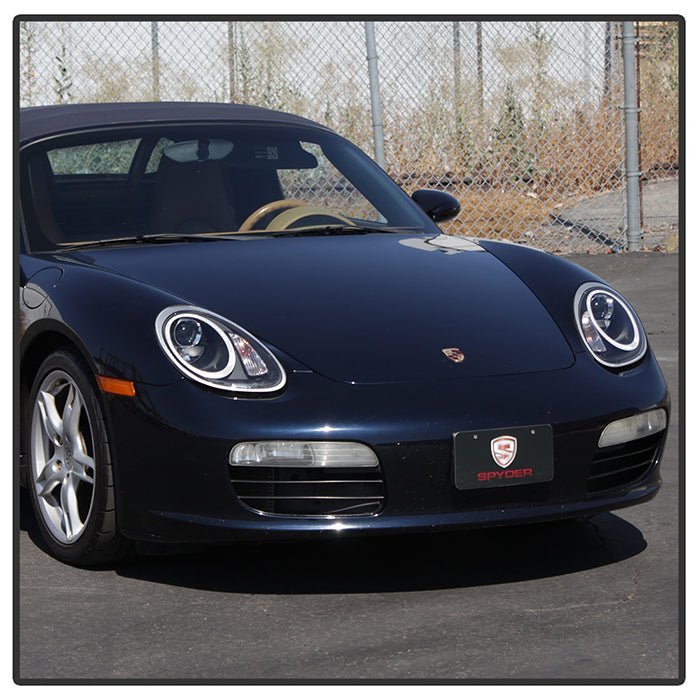 Porsche Cayman / Boxster 987 05-08 Projector Headlights LED - Black