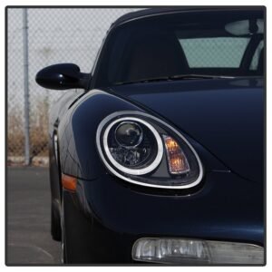 Porsche Cayman / Boxster 987 05-08 Projector Headlights LED - Black - Image 12