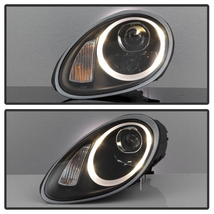 Porsche Cayman / Boxster 987 05-08 Projector Headlights - Black