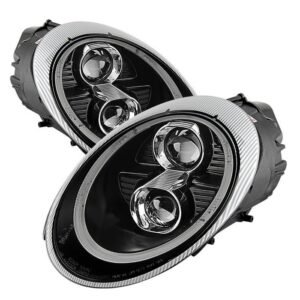 Porsche 911 997 2005-2009 Projector Headlights - Black - Image 1