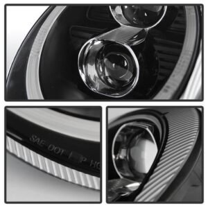 Porsche 911 997 2005-2009 Projector Headlights - Black - Image 2