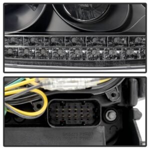 Porsche Cayenne 03-06 Projector Headlights LED - Black - Image 5