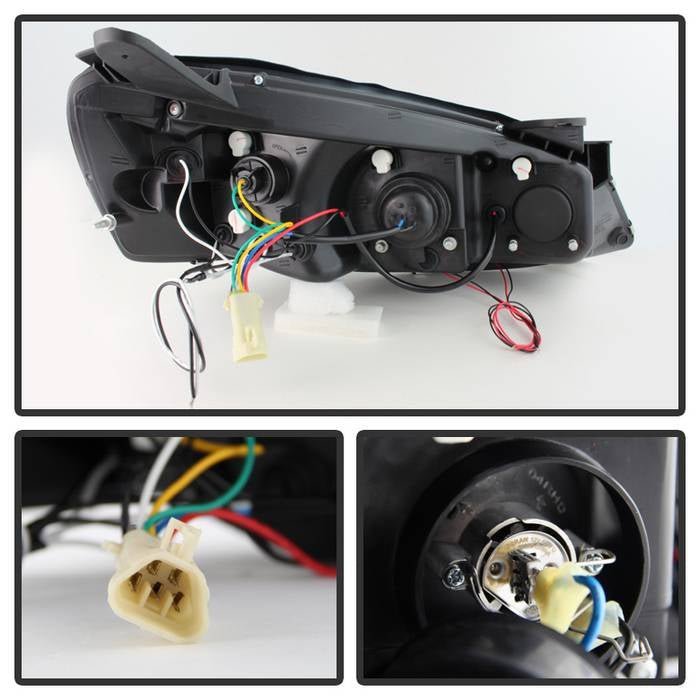 Pontiac G6 2/4DR 05-08 Projector Headlights - Black Smoke