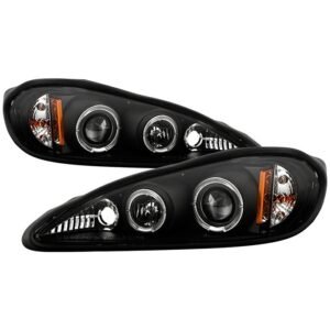 Pontiac Grand AM 99-05 Projector Headlights -  Black - Image 1