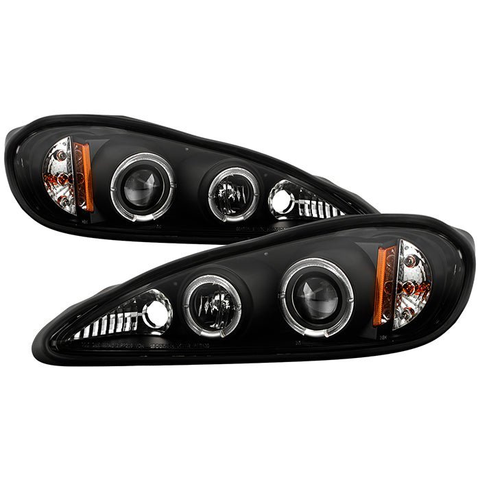 Pontiac Grand AM 99-05 Projector Headlights -  Black