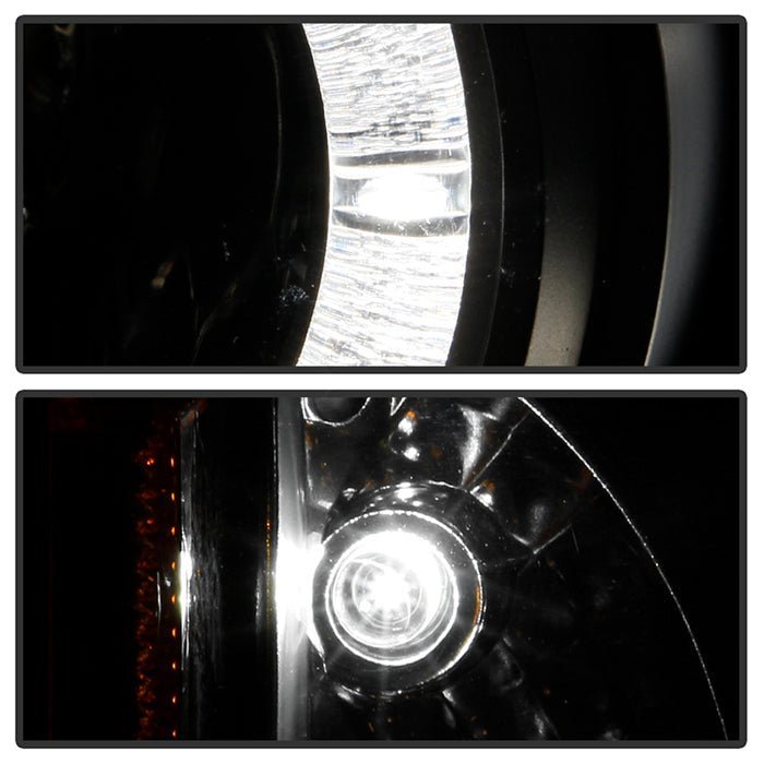 Pontiac Grand AM 99-05 Projector Headlights -  Black