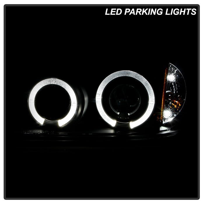 Pontiac Grand AM 99-05 Projector Headlights -  Black