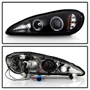 Pontiac Grand AM 99-05 Projector Headlights -  Black - Image 2