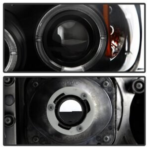 Pontiac Grand AM 99-05 Projector Headlights -  Black - Image 3
