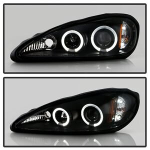 Pontiac Grand AM 99-05 Projector Headlights -  Black - Image 8