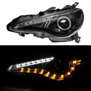 Subaru BRZ 12-19 / 12-19 FRS Projector LED Headlights - Black - Image 2